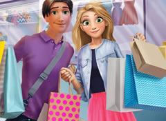 Rapunzel e Flynn no Shopping