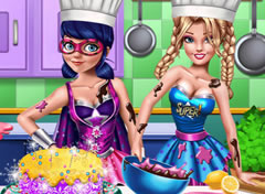 Barbie e Ladybug Concurso de Culinária