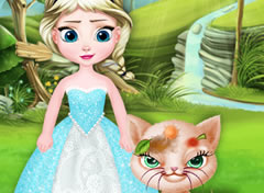 Elsa e Gato de Rua