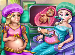 Princesas Rapunzel e Elsa Grávidas